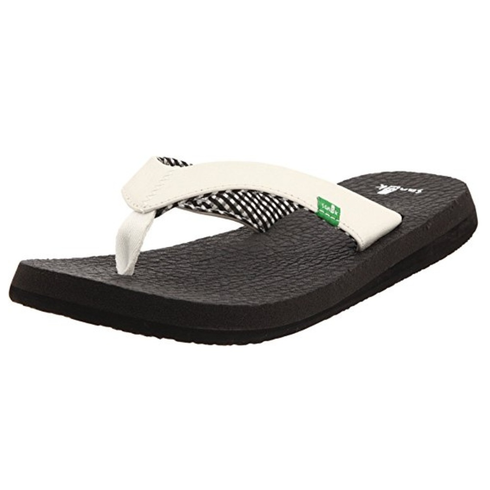 Sanuk Women's Yoga Mat Flip Flop White A - Picture 2 of 8